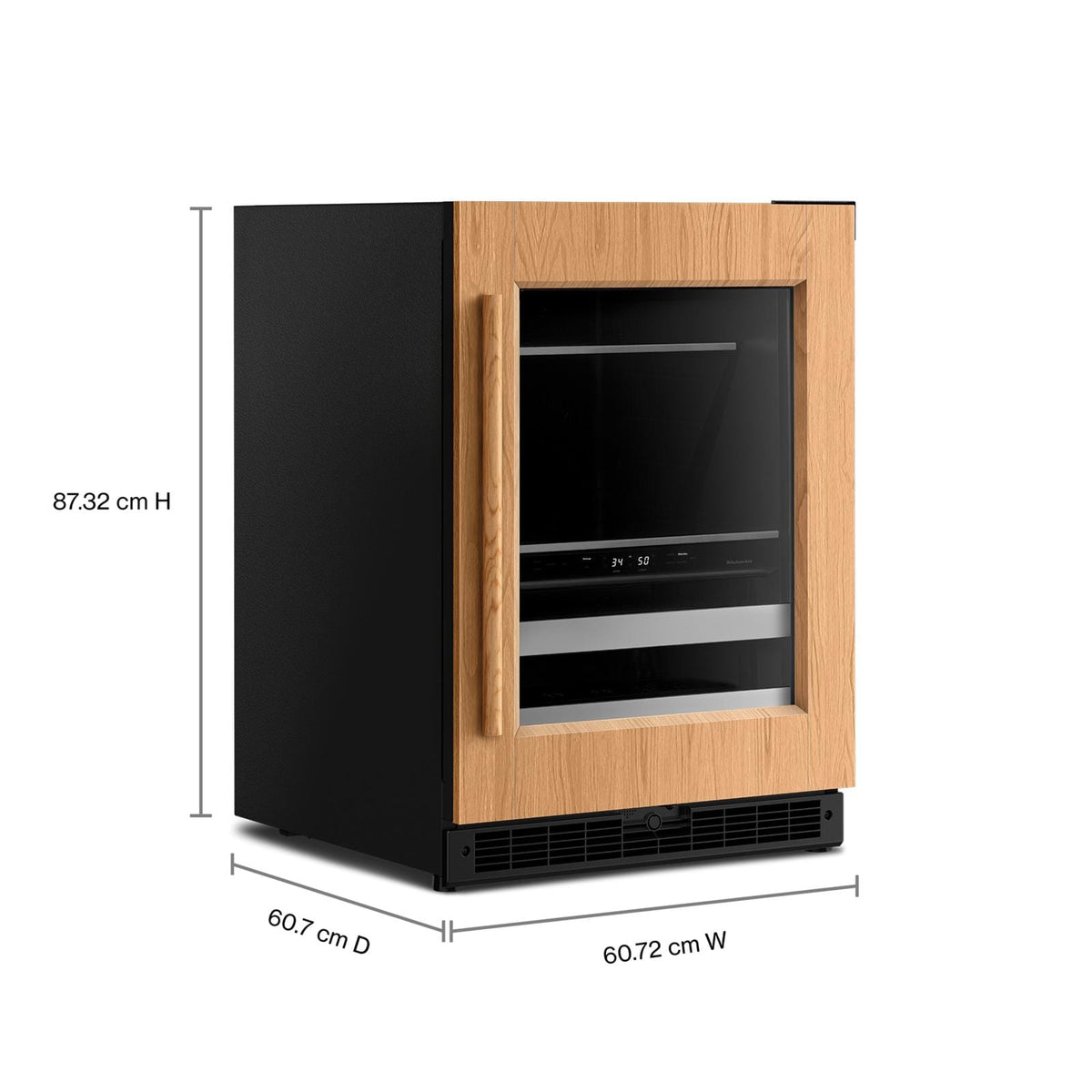 KitchenAid 24" 5.0 Cu. Ft. Panel-Ready Undercounter Refrigerator - KUBL524SPA