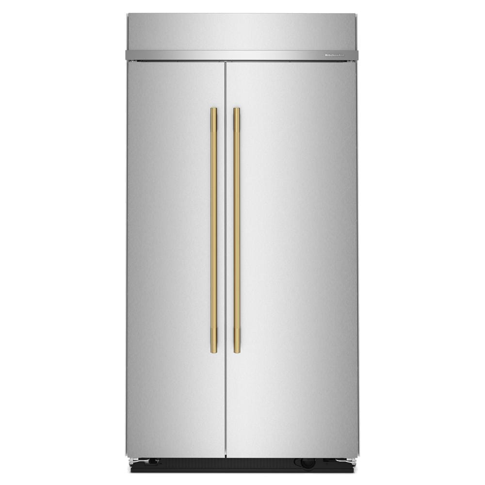 KitchenAid 42" 26.0 Cu. Ft. PrintShield Stainless Steel Built-In Side-by-Side Refrigerator - KBSN742SPS