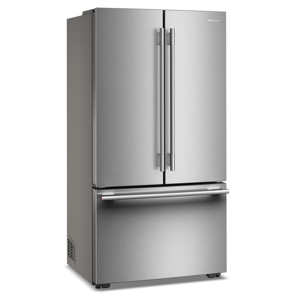 KitchenAid 36" 24.8 Cu. Ft. PrintShield Stainless Steel Counter-Depth French Door Refrigerator with Internal Water Dispenser – KRFC336SPS