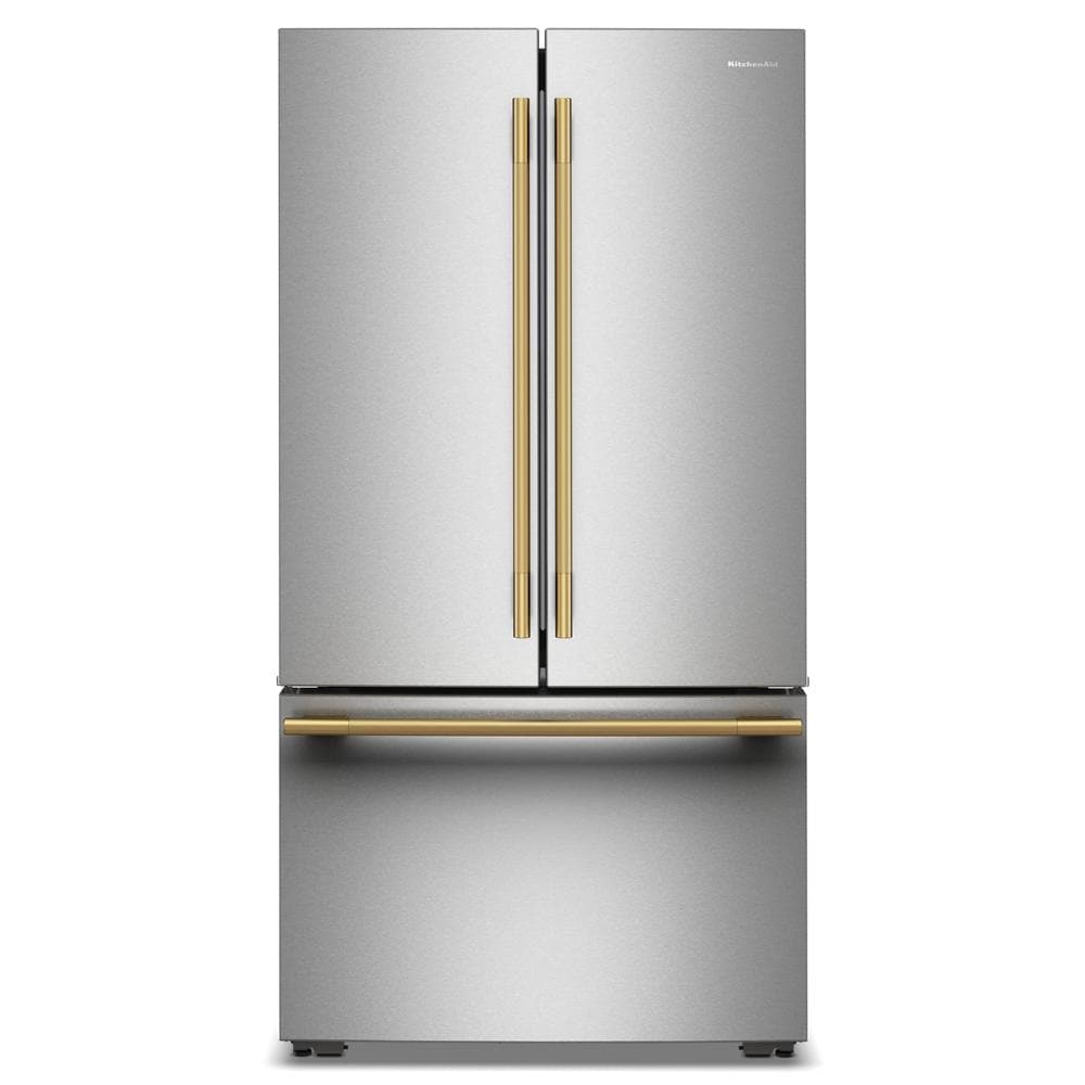 KitchenAid 36" 24.8 Cu. Ft. PrintShield Stainless Steel Counter-Depth French Door Refrigerator with Internal Water Dispenser – KRFC336SPS
