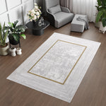 L2 Decor Lazer Area Rug 5' x 8' - Light Grey
