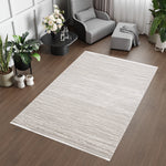 L2 Decor Lazer Area Rug 7' x 10' - Cream, Beige, Grey