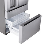 LG 36" 29 Cu. Ft. PrintProof Stainless Steel 4-Door French Door Refrigerator - LF29S8330S