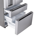 LG 36" 29 Cu. Ft. PrintProof Stainless Steel 4-Door French Door Refrigerator - LF29S8330S