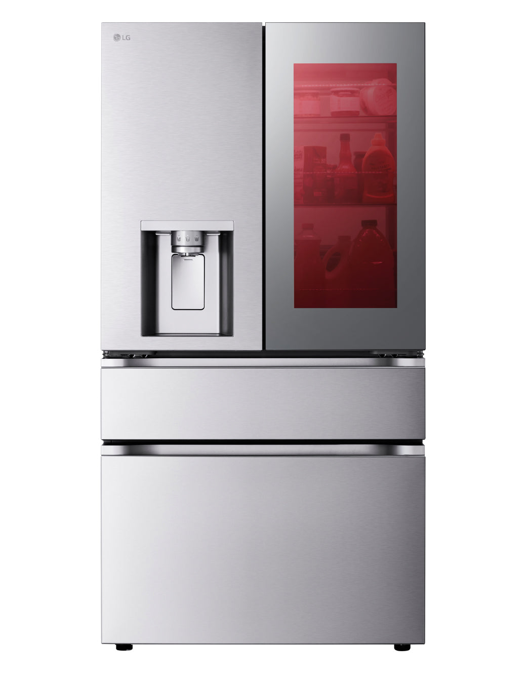 LG 36" 28.6 Cu. Ft. Smudge-Resistant Stainless Steel French Door Refrigerator with InstaView, MyColour Window, and Craft Ice - LF29S9775S