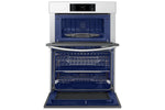 Samsung BESPOKE White Glass Combination Wall Oven (7.0 cu. ft) - NQ70CB700D12AA