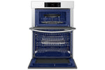 Samsung BESPOKE White Glass Combination Wall Oven (7.0 cu. ft) - NQ70CB700D12AA