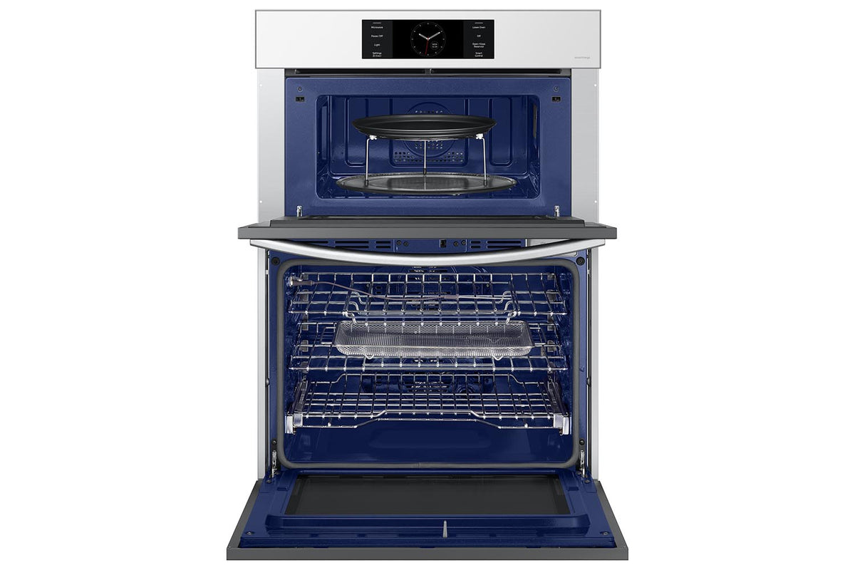 Samsung BESPOKE White Glass Combination Wall Oven (7.0 cu. ft) - NQ70CB700D12AA