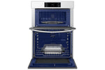 Samsung BESPOKE White Glass Combination Wall Oven (7.0 cu. ft) - NQ70CB700D12AA
