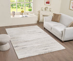 L2 Decor Panorama Area Rug 5' x 8' with Underpad - Cream
