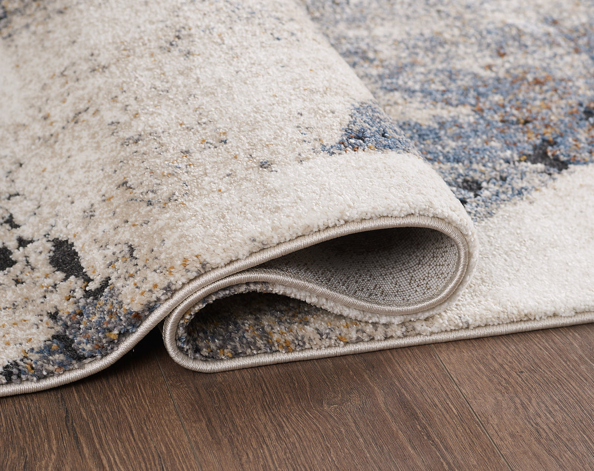 L2 Decor Panorama Area Rug 5' x 8' - Blue, Cream