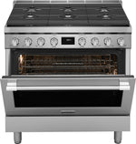 Frigidaire Professional Smudge-Proof Stainless Steel 36" Dual-Fuel Freestanding Range (4.4 Cu. Ft) - PCFD3670AF