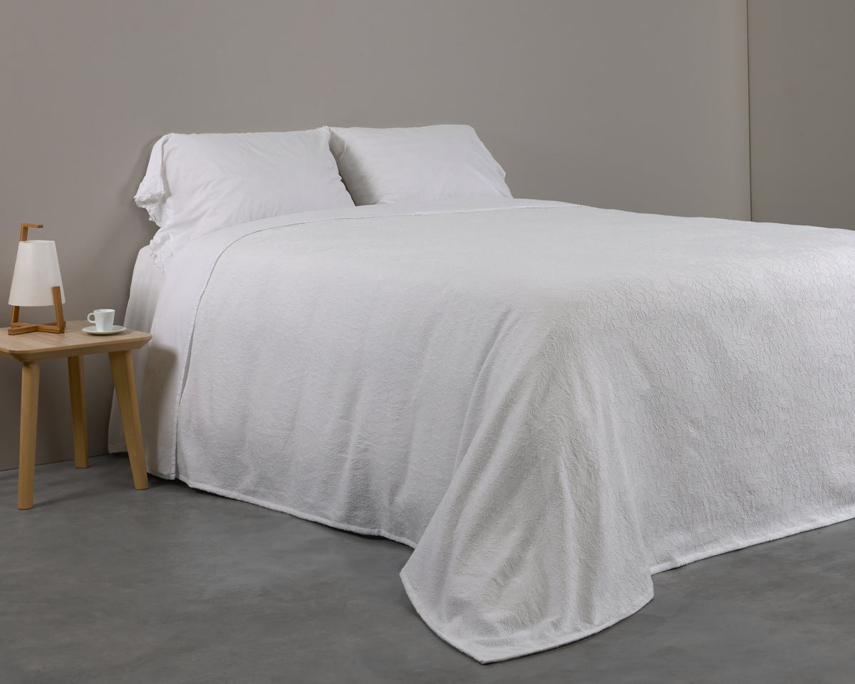 Cotton House Portugal Coverlet 90" x 90" - About Flower
