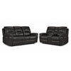 Peyton Power Reclining Sofa and Loveseat Set - Grey