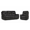 Peyton Power Reclining Sofa and Recliner Set - Grey
