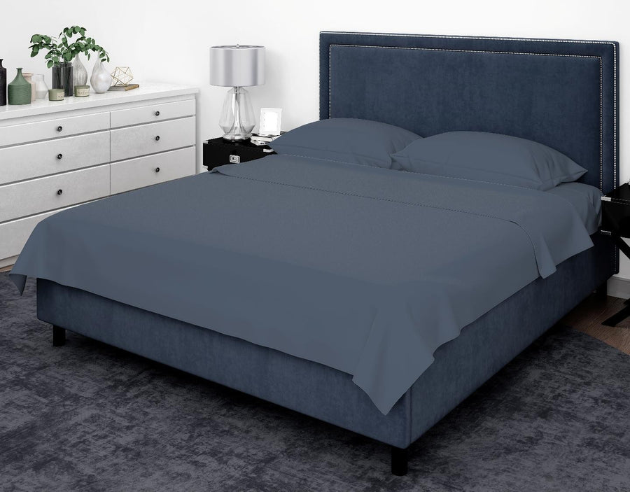 Cotton House Twin Bamboo Sheet Set - Indigo Blue