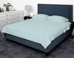 Cotton House 100% Cotton Pima Full Sheet Set - 500 Thread Count Winter Sky Blue