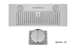 Hauslane Stainless Steel 30" Smart In-Cabinet Range Hood - IN-R110SS-30