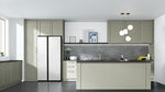 Samsung BESPOKE 36" 22.6 Cu. Ft. White Glass Side-by-Side Refrigerator with Beverage Center - RS23CB760012AA