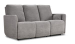 Alexis Power Reclining Sofa and Recliner Set - Grey