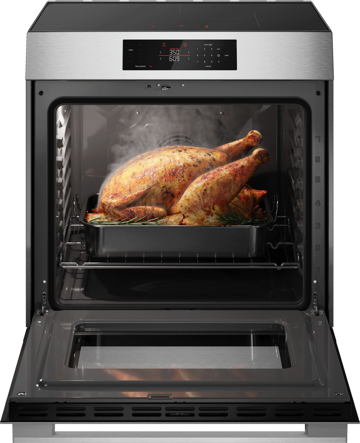 Bosch 30" Stainless Steel 500 Series Induction Freestanding Range (5.8 Cu. Ft.) - HIF5050MC