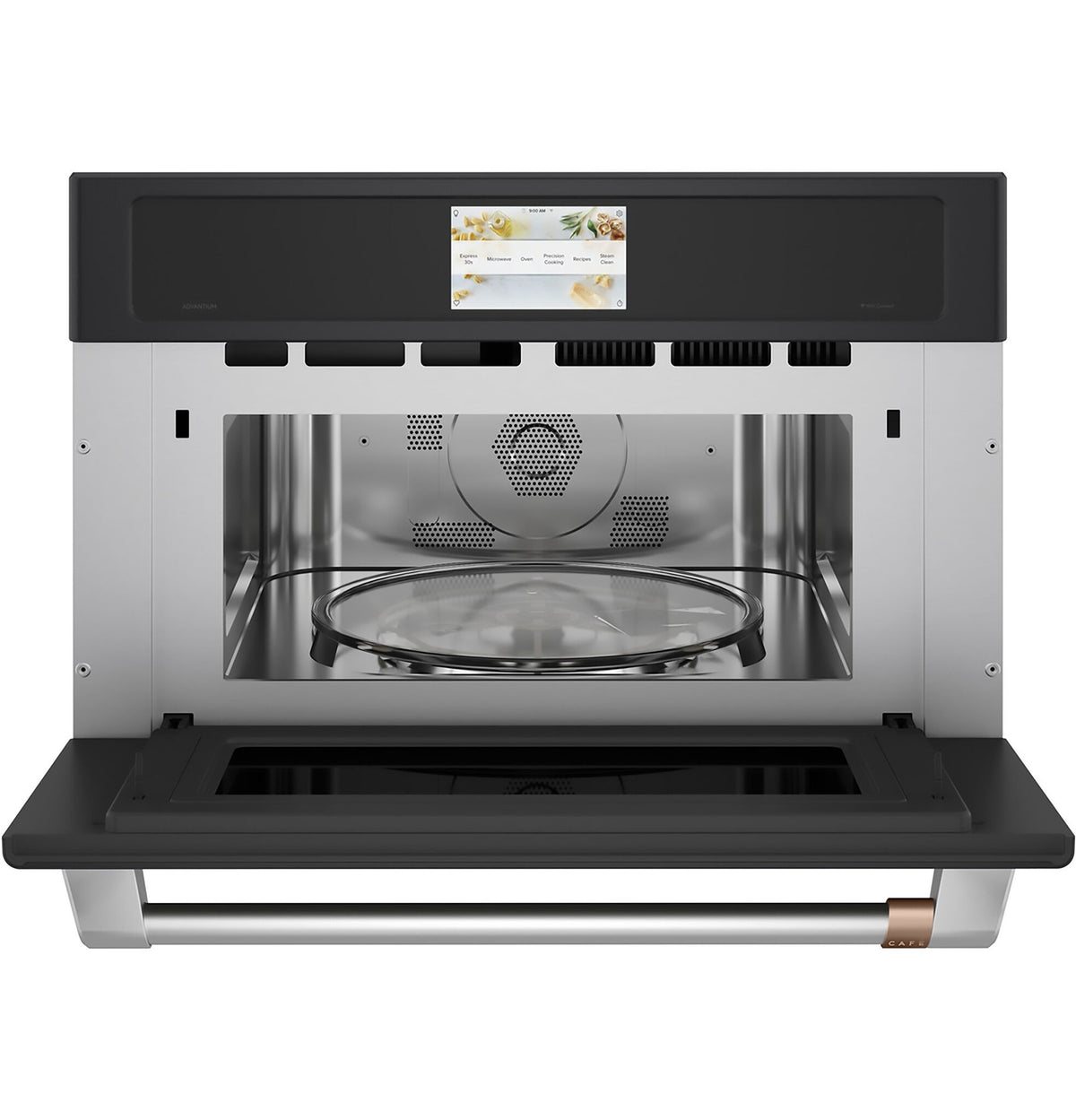 Café Matte Black 30'' Smart Five-in-One Wall Oven with 120V Advantium® Technology - CSB913P3VD1