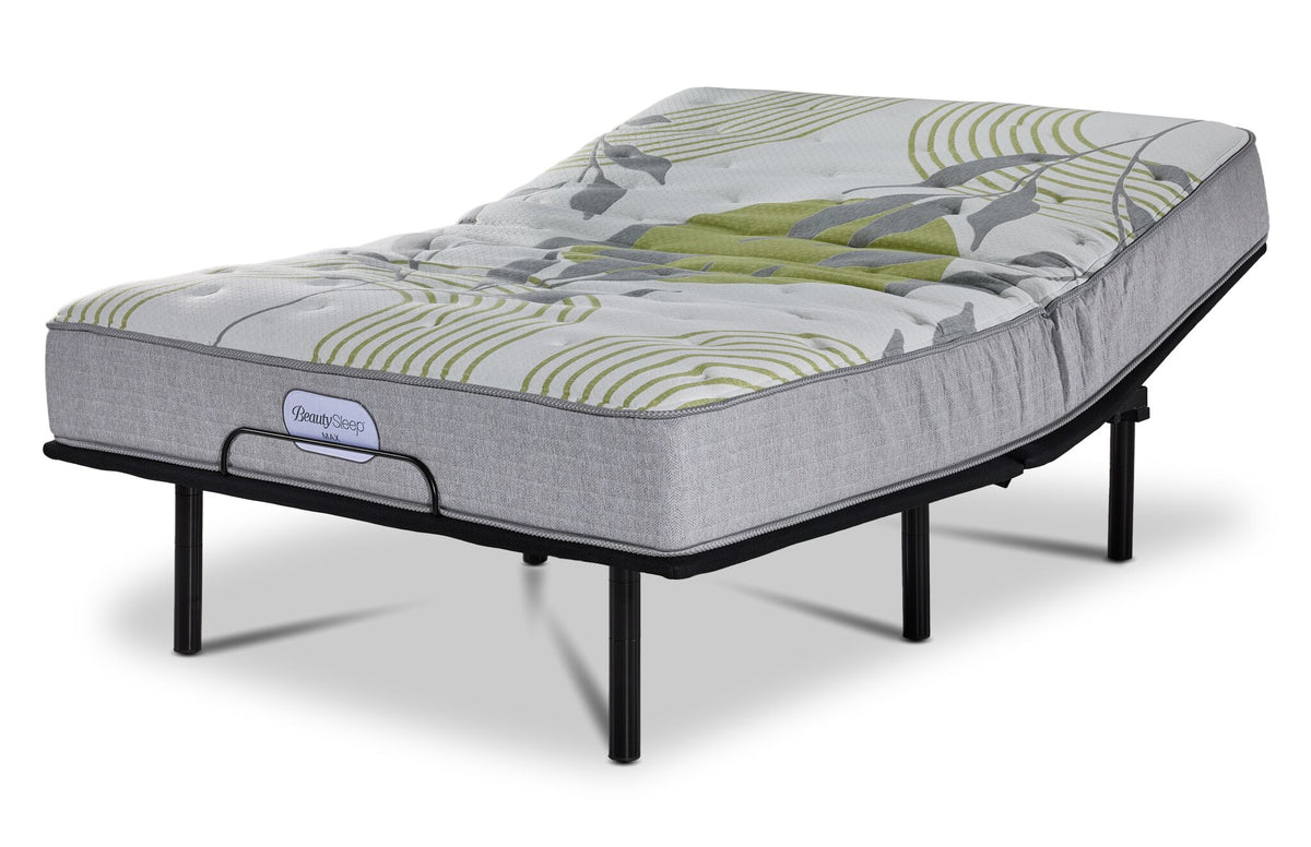 BeautySleep Max Calm Tight Top Firm King Mattress and L2 Motion Adjustable Base