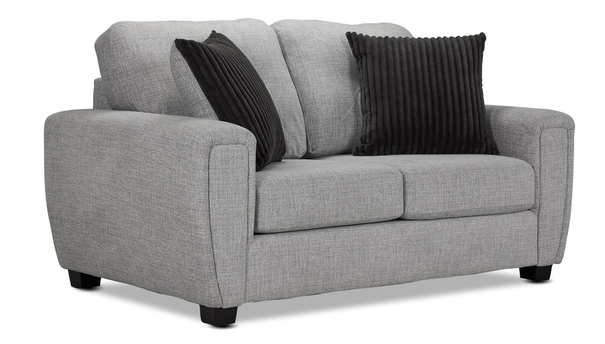 Carolina Sofa, Loveseat and Chair Set - Light Grey