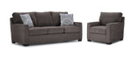 Charlotte Sofa and Chair Set - Pewter