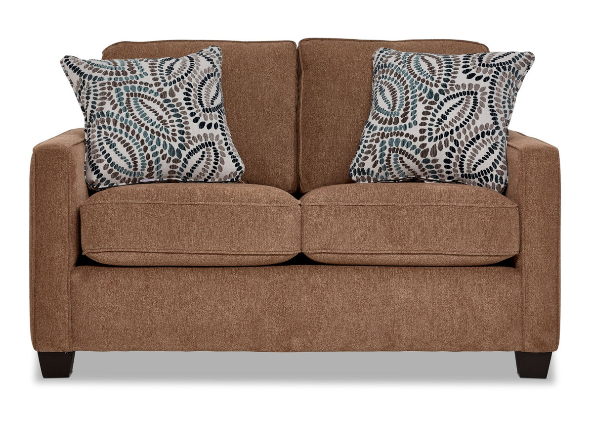 City Loveseat - Brown