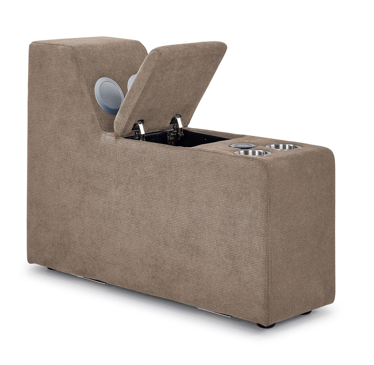 Feeling Connected - Connex 5-Piece Modular Sectional with Consoles - Beige