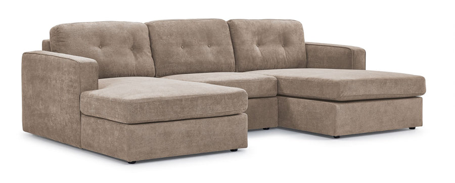 Feeling Connected - Connex 3-Piece Modular Chaise - Beige