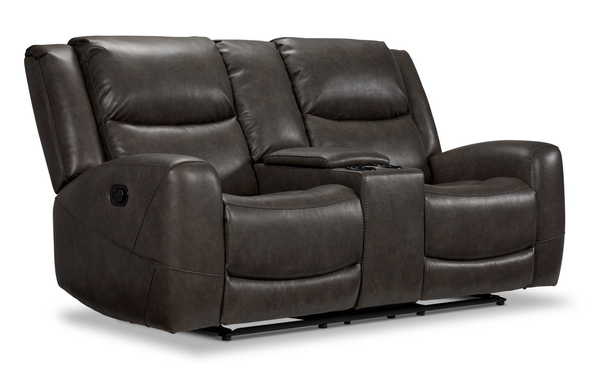 Copley Reclining Sofa and Loveseat Set - Slate