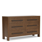 Davie 6-Drawer Dresser - Whiskey Barrel Oak