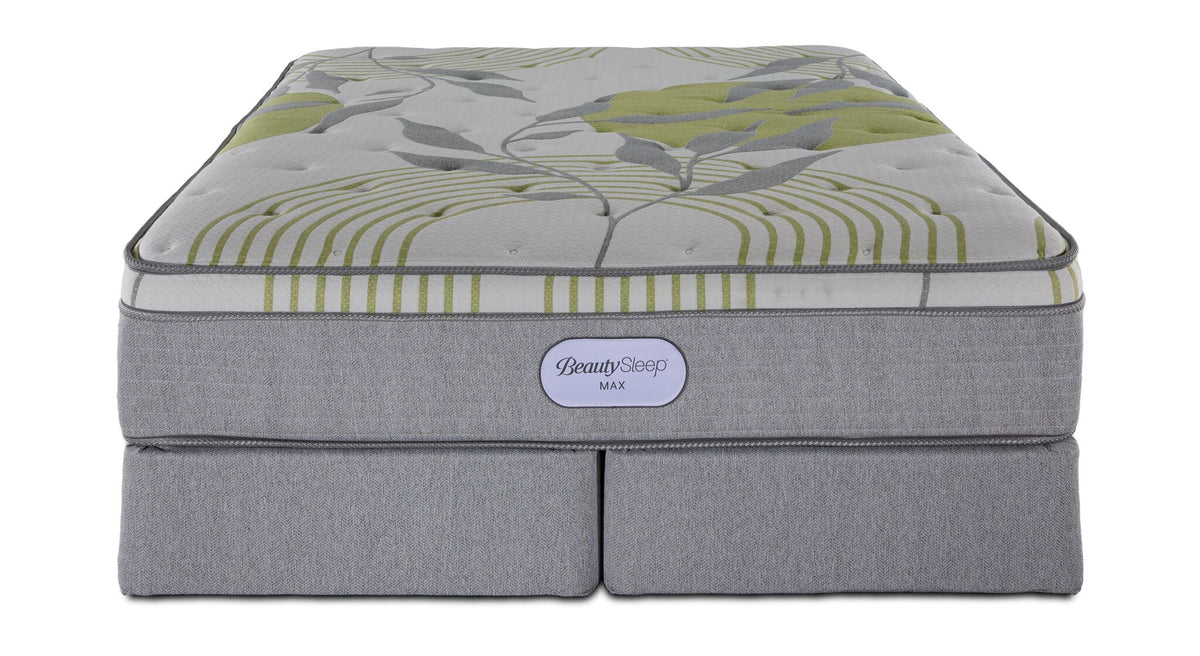 In Full Bloom - BeautySleep Max Drift Euro Top Medium King Mattress and Split Boxspring Set