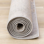 Smoky Terrain 5'3" x 7'7" Distressed Design Area Rug - Taupe, White, Brown