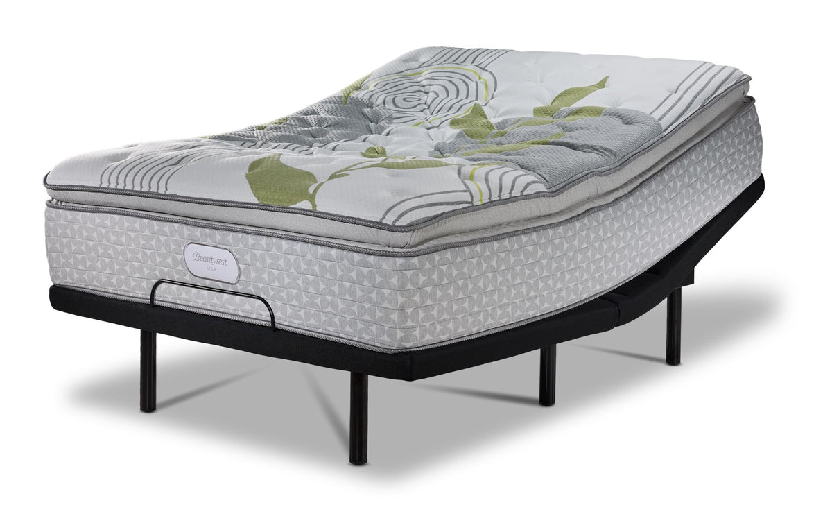 Beautyrest Max+ Valley Pillow Top Plush Full Mattress and L2 Motion Pro Adjustable Base