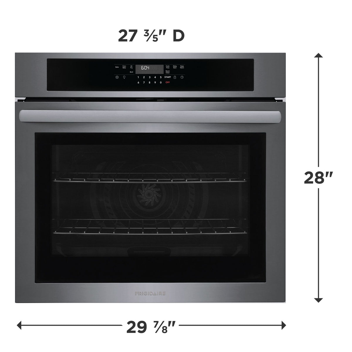 Frigidaire Black Stainless Steel 30" Single Wall Oven (5.3 Cu. Ft.)- FCWS3030AD