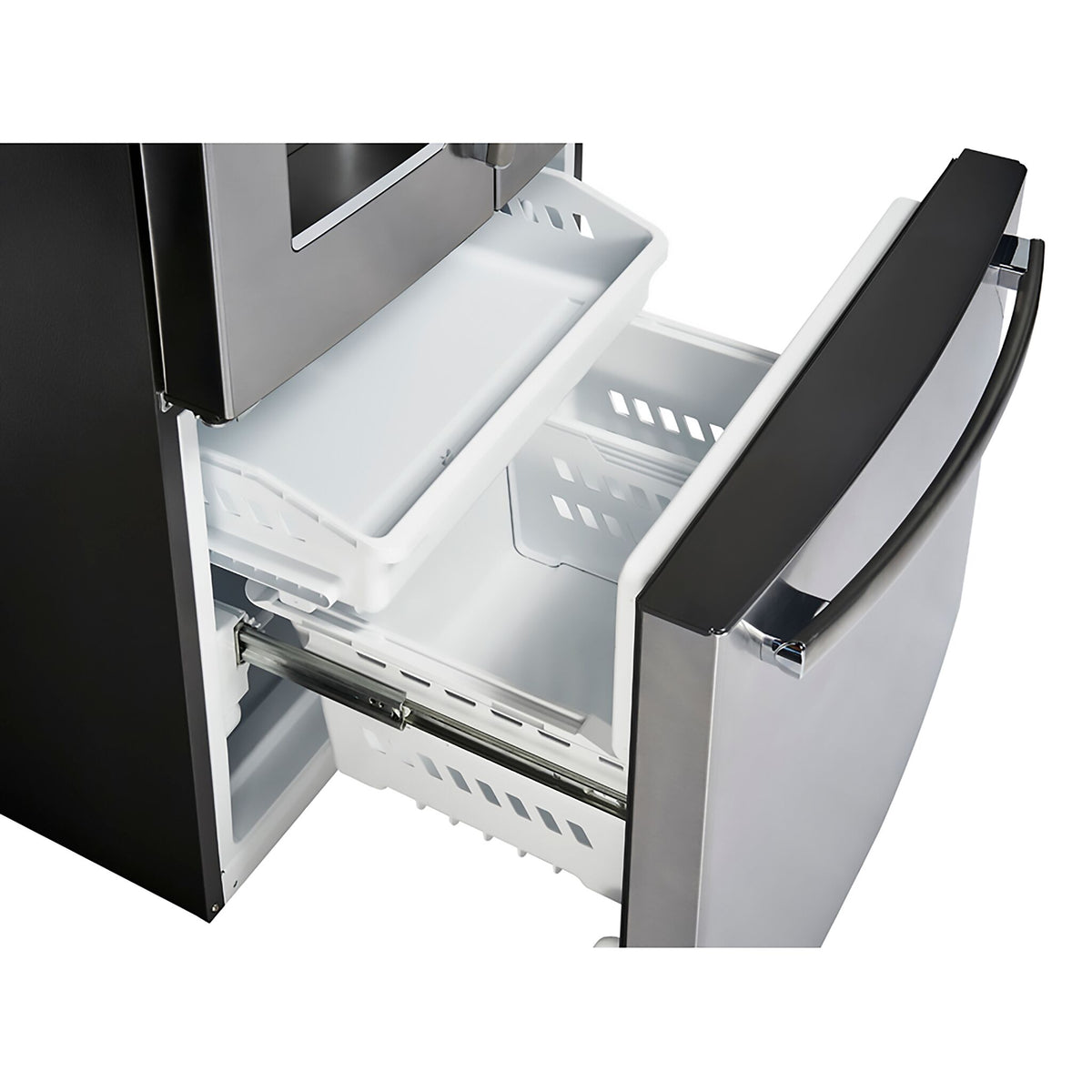 GE Profile 32.75" 24.8 Cu. Ft. Fingerprint Resistant Stainless Steel French Door Refrigerator - PFE24HYRCFS
