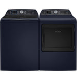 GE Profile Sapphire Blue Top Load IEC Washer (6.2 cu.ft.) & Smart Electric Dryer with Fabric Refresh (7.3 Cu. Ft) - PTW800BPWRS/PTD90EBMTRS