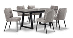 In Full Bloom - Gemini 7-Piece Extendable Dining Set - Grey