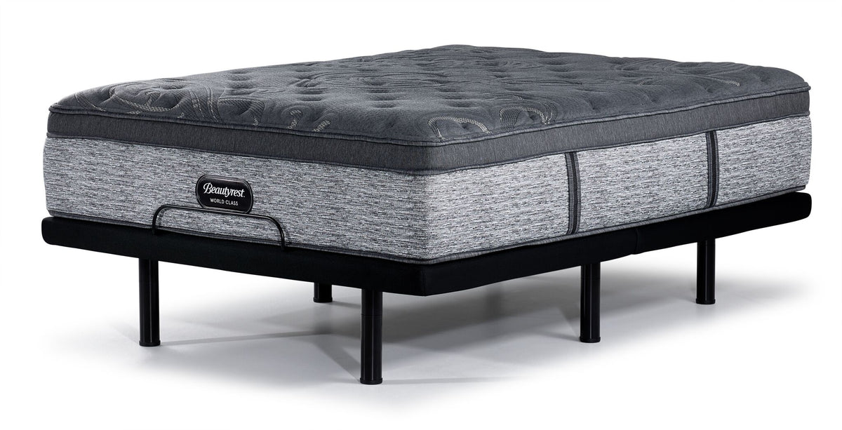 Beautyrest World Class Grandeur Medium Full Mattress and L2 Motion Pro Adjustable Base