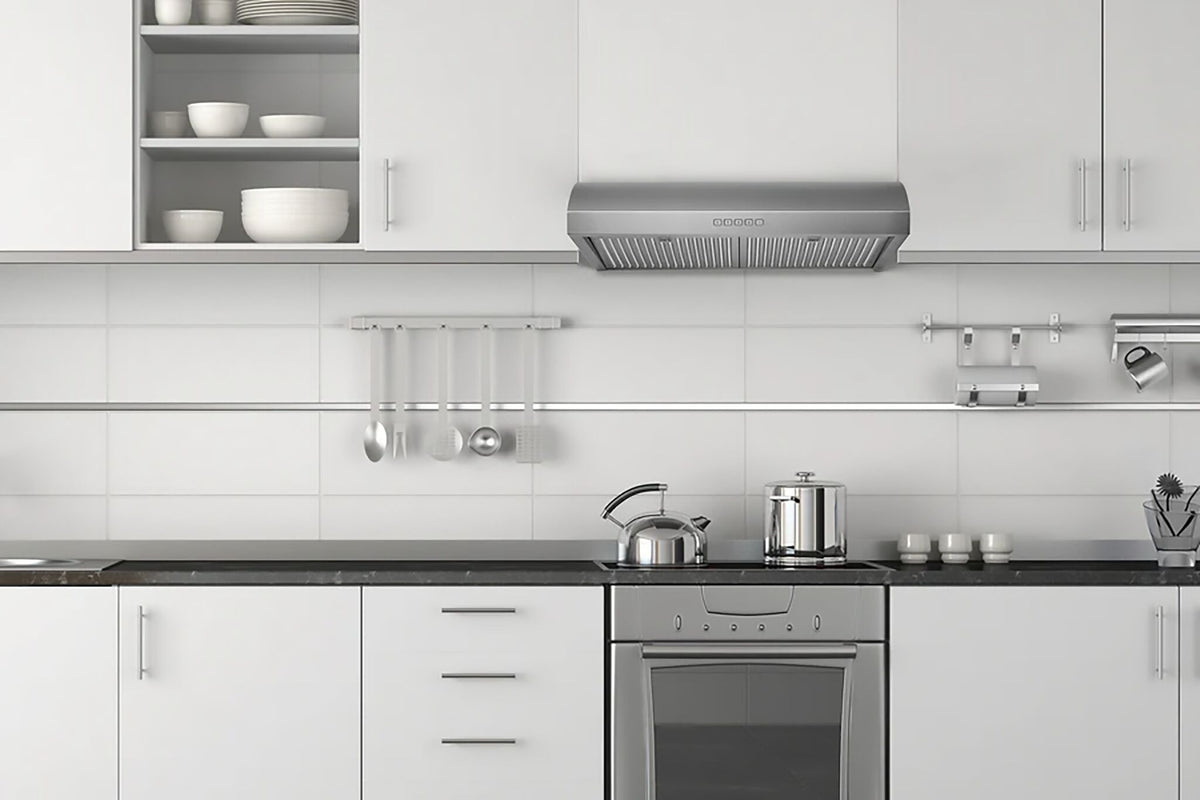 Hauslane Stainless Steel 30" 400 CFM Under Cabinet Range Hood - UC-B018SS-30