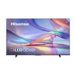 Hisense 65QD6SF 65" QLED Fire TV with colourful QLED branding, slim bezel and two black feet