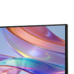 Upper screen corner showing the narrow black frame around the colourful display