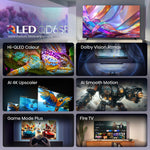 QD6SF feature overview with Hi-QLED Colour, Dolby Vision Atmos, AI Smooth Motion and Fire TV