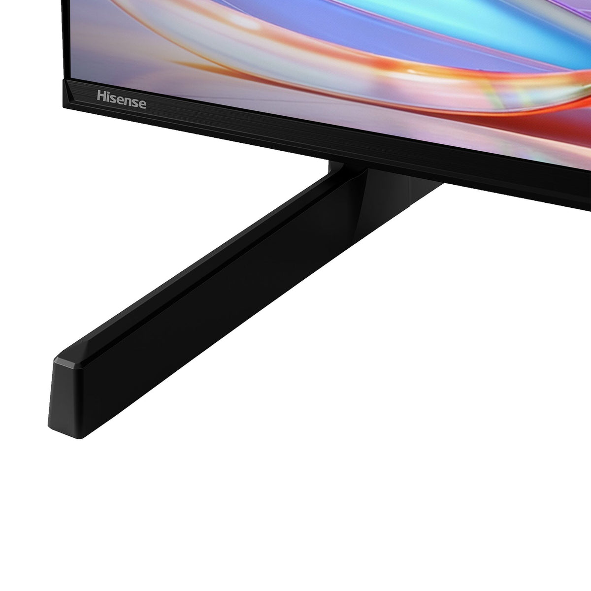 Lower screen detail featuring the narrow bezel and angled black stand leg