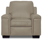 Icon Leather Chair - Cloud Grey