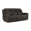 Jackson Leather Power Reclining Sofa with Heat and Massage - Anthracite