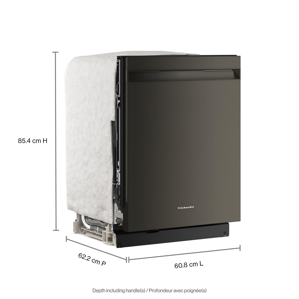 KitchenAid Black Ore Dishwasher (44 dBA) - KDPS624SBE
